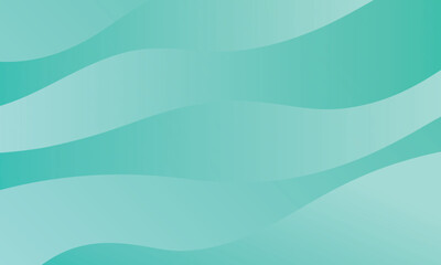 Obraz premium Smooth Teal Abstract Gradient Background - Cool Fluid Wave Pattern Vector Design