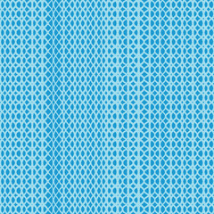 Crazy loop pattern backdrop wrapping paper. Doodle net vector seamless tile in blue.