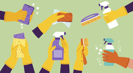 A Guide to Effective Cleaning Techniques Tips and Tricks for a Spotless and Sanitized Environment with Various Household Tools