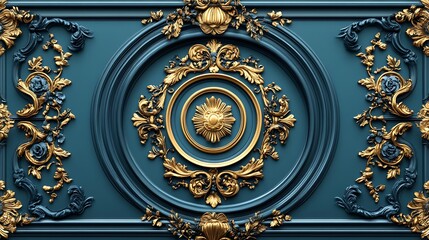 Obraz premium Ornate decorative paneling design