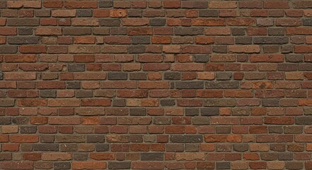 Obraz premium Brick wall, various shades of brown and red (2)