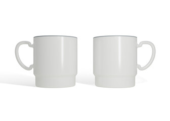 Two Mugs Mockup