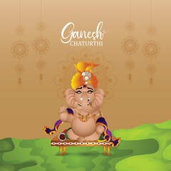 Happy ganesh chaturthi festival background