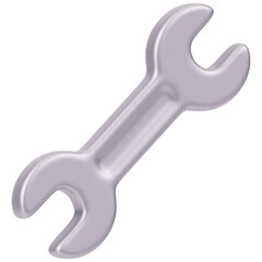Wrench 3D Illustration Icon 