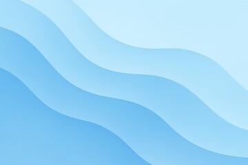 Cool Blue Gradient Abstract with Wavy Minimal Flow