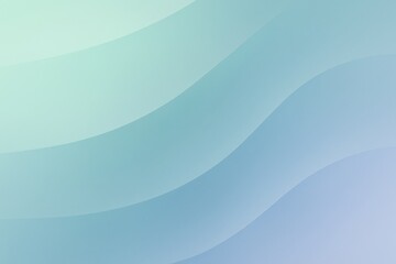 Soothing Wave Gradient Background in Mint and Lavender Blue