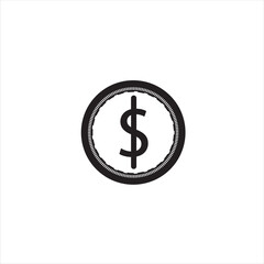 the famous coin money icon