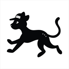 Fototapeta premium Cheetah running vector
