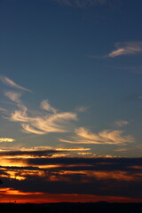Nuvole e tramonto