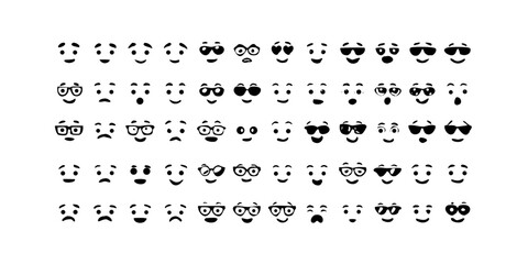 black and white Emoji