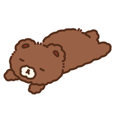 Sleeping Bear Cute Hand Drawn Illustration
