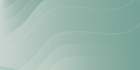 Abstract background  soft green and white curve wavy lines with a smooth gradient effect background.