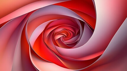Abstract spiral flower