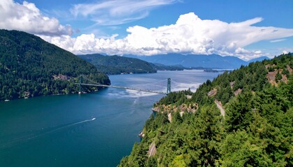 Flat lay of beauty products on marble background