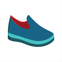 Fashionable Casual Shoe Vector on White