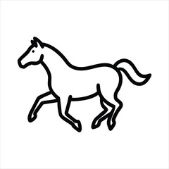 Obraz premium Horse galloping vector