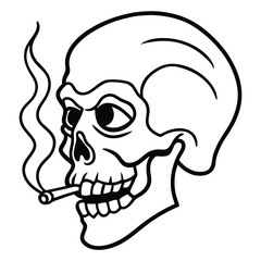 human skull vector illustration
