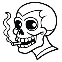 human skull vector illustration