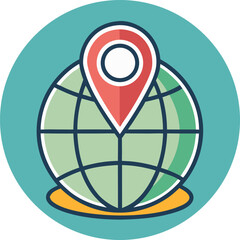 vector map pointer icon