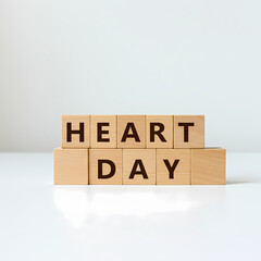 Celebrate Heart Day: Wooden Block Message