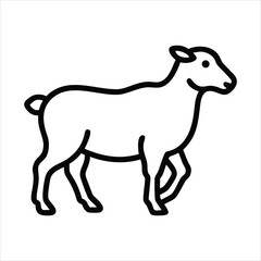 Sheep walking vector