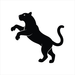 Tiger jumping vector