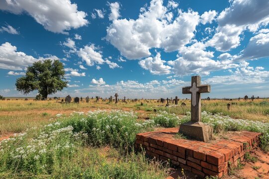 The Waterberg war cemetery in Namibia for the Herero battle