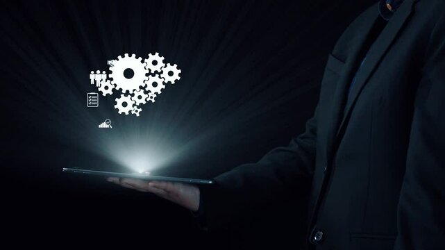 Business person fosters teamwork and collaboration, enhancing team function and productivity. Elevating teamwork through strategic collaboration and shared goals. UUID