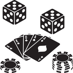 Black and white film set with clapperboard camera and studio light icon art