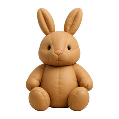 Obraz premium PNG Cute plush bunny toy illustration.