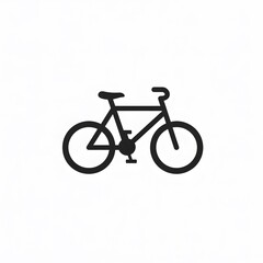 Simple black outline of a bicycle (1)