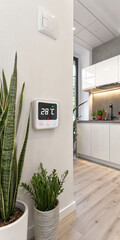 Smart thermostat installation modern home temperature control system energy efficient heating cooling solution