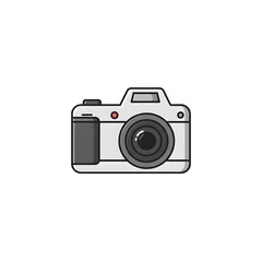Simple graphic of a digital camera