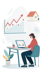 Real estate investment analysis and property market trends for home buying and selling online data