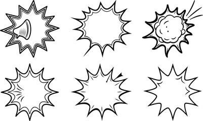  Pop Art Speech Bubble Vector Icon Minimal design