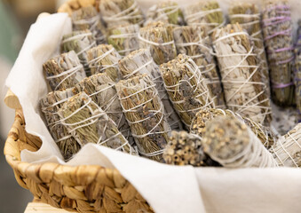 basket of sage sticks