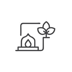 Sacred Space Altar Icon for Meditation Websites, Spiritual Practice Guides, Home Sanctuary Apps, Mindfulness Blogs and Wellness Environment Design Materials