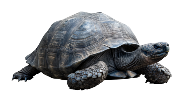 High quality isolated Big turtle lated on PNG image on transparent background for commercial use
