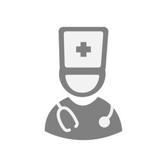 Flat illustration in grayscale. Avatar, user profile, person icon, gender neutral silhouette, profile picture. Suitable for social media profiles, icons, screensavers and as a template..