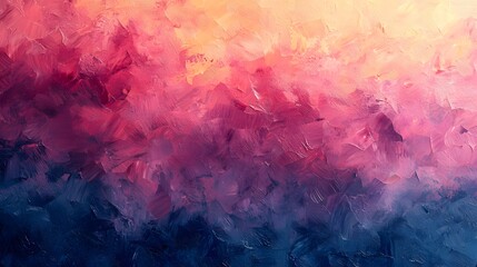 Fototapeta premium Vibrant Abstract Digital Painting with Warm Hues