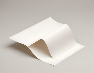 Empty blank sheet of paper on neutral background