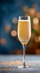 Luxury champagne celebrations with explosive bubbles for party and festive occasions