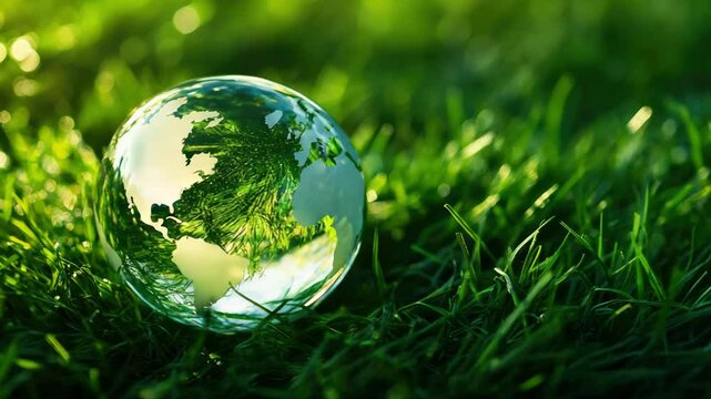 Closeup of a terrestrial planet in water, emphasizing the earth's natural beauty.