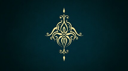 Ornate gold design on dark background (8)