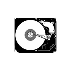 Hard drive disk hdd computer data storage technology electronics it hardware component system memory device information
