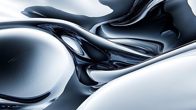Abstract liquid metal flow