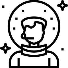 Astronaut wearing spacesuit floats among stars in deep space during exploration mission, symbolizing human ingenuity and cosmic adventure.