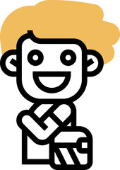 Smiling boy holding a soccer ball in the park, enjoying a sunny afternoon with friends, radiating happiness and youthful energy.