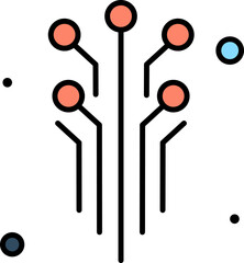 Abstract network connecting nodes represents data flow in digital space, symbolizing modern technology and complex systems.
