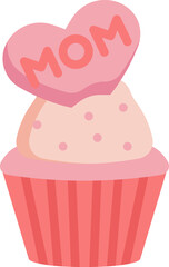 cupcake illustration on a white background   